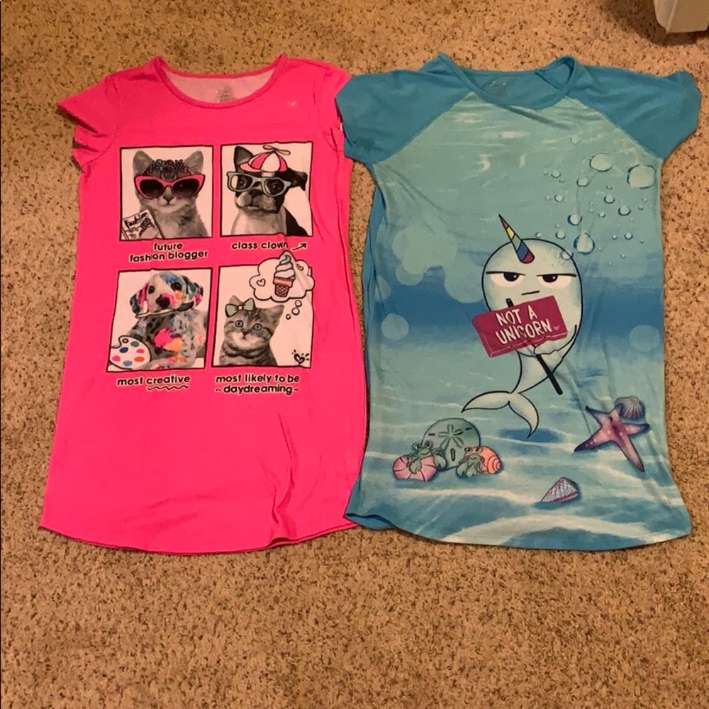 2 pyjama dresses
